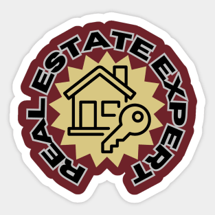 Real Estate Expert Sticker